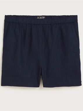 J. Crew Navy Linen Stratus Shorts
